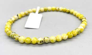 4mm Turquoise, Yellow Bracelet
