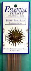 Buddhist Temple Escential Essences Incense Sticks 16 Pack