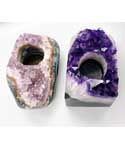 4 -7" Amethyst tealight holder