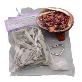 Love & Relax Smudge Kit w/ Shell & Stand