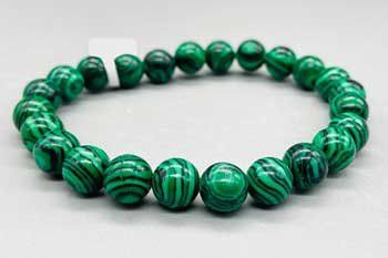 8mm Malachite Synthetic Bracelet