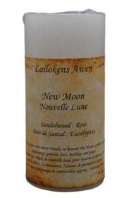 4" New Moon Scented Lailokens Awen Candle