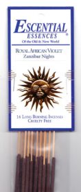 Royal African Violet Escential Essences Incense Sticks 16 Pack