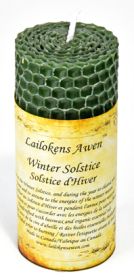 4 1/4" Winter Solstice Altar Lailokens Awen Candle