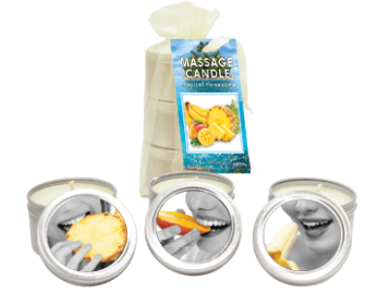 Edible Candle - Tropical Trio Mango Margarita, Banana Daiquiri, Pineapple Breeze