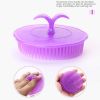 2pcs Silicone Head Massager Hair Combs Shampoo Scalp Massage Hair Washing Comb