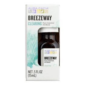 Aura Cacia - Essential Oil Breezeway Blend - Case Of 3 - 0.5 Oz