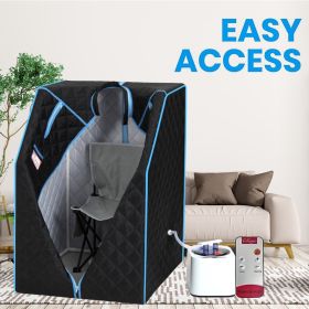 Portable Half body Black Steam Sauna Tent for Personal Relaxation