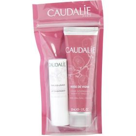 Caudalie by Caudalie Rose De Vigne - Hand & Nail Cream 30ml + Lips Care 4.5g --2pcs
