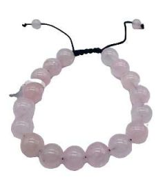 10mm Crystal Bracelet (Crystal: Quartz, Rose)