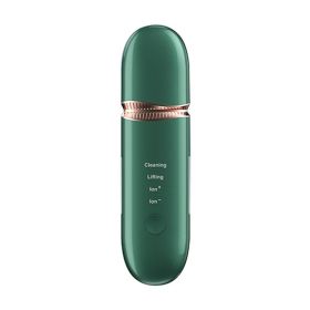Ultrasonic Shovel Skin Electromechanical Cleaning Instrument Beauty Instrument (Color: Green)