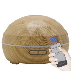 Ultrasonic Aroma Diffuser Colorful Night Light (Option: Wood grain-EU WiFi)