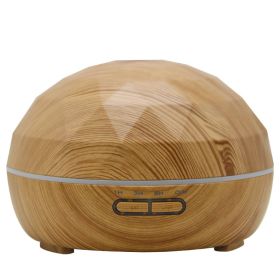Ultrasonic Aroma Diffuser Colorful Night Light (Option: Wood grain-AU)