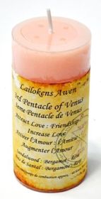 4" Lailokens Awen Candle (Option: 3rd Pentacle of Venus)