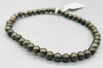 4mm Crystal Bracelet (Crystal: Pyrite)