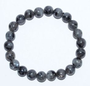 8mm Crystal Bracelet (Crystal: Labradorite, Black)