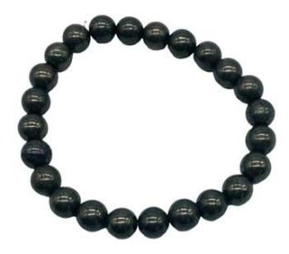 8mm Crystal Bracelet (Crystal: Pyrite)