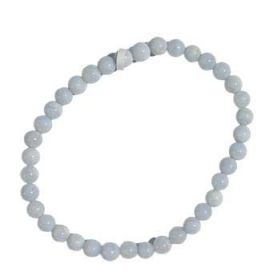 4mm Crystal Bracelet (Crystal: Agate, Blue Lace)