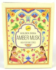 Sree Vani Backflow Incense Cones (Scent: Amber Musk)