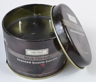 Quartz Tin Candle (Scent: Gallina Negra (Black Chicken))