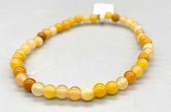 4mm Crystal Bracelet (Crystal: Jade, Yellow)