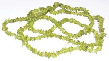32" Chip Necklace (Crystal: Peridot)