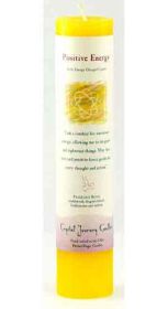 Reiki Charged Pillar Candle (Option: Positive Energy)