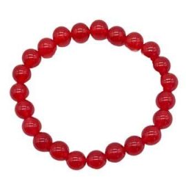 8mm Crystal Bracelet (Crystal: Jade, Red)