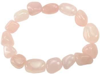 Crystal Nugget Bracelet (Crystal: Quartz, Rose)