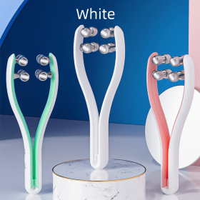 Roller Face Slimming Beauty Instrument (Option: White-English)