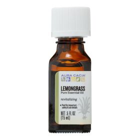 Aura Cacia Essential Oil 0.5 Fl Oz (Scent: Lemongrass)