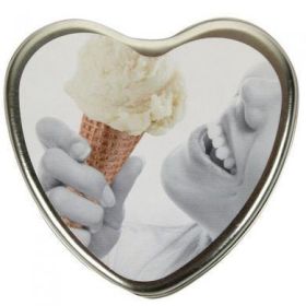 Edible Heart Candle (Flavor: Vanilla)