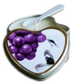 Edible Heart Candle (Flavor: Grape)