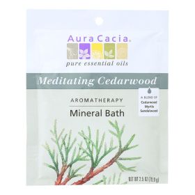 Aura Cacia - Aromatherapy Mineral Bath 2.5 Oz - 6 Pack (Option: Meditation)