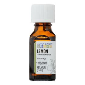 Aura Cacia Essential Oil 0.5 Fl Oz (Scent: Lemon)
