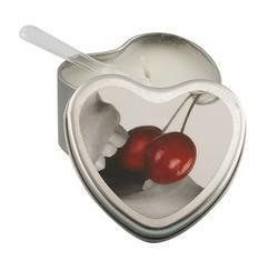 Edible Heart Candle (Flavor: Cherry)