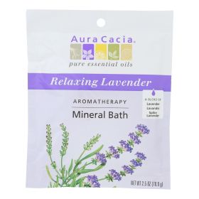 Aura Cacia - Aromatherapy Mineral Bath 2.5 Oz - 6 Pack (Option: Lavender Harvest)
