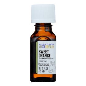 Aura Cacia Essential Oil 0.5 Fl Oz (Scent: Sweet Orange)