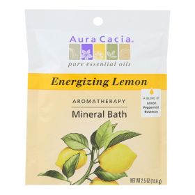 Aura Cacia - Aromatherapy Mineral Bath 2.5 Oz - 6 Pack (Option: Energizing Lemon)