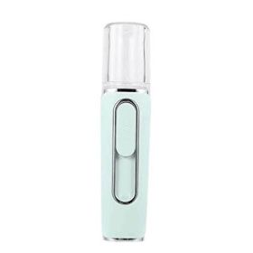 Women's Dual Hole Handheld Mini Spray Bottle (Option: Green-USB)