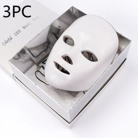 Beauty Instrument Beauty Skin Mask Instrument Seven-Color Photon Rejuvenation (Option: With original packaging 3PC-US)