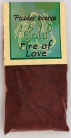 Incense Powder 1 Oz (Scent: Fire Of Love)