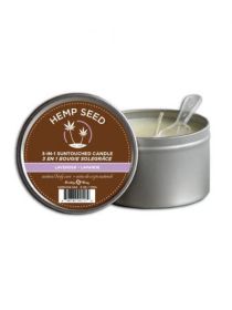3 In 1 Suntouched Round Massage Oil Candle (Scent: Lavender)